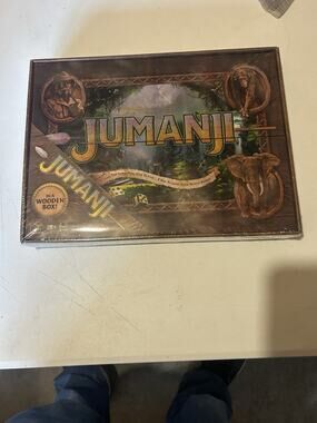 Jumanji The Game Real Wooden Box Edition of the Classic Adventure Board Game NEW